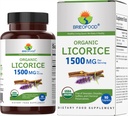 Brieofood Organic Licorice 1500mg, 45 Servierungen, Vegetarisch, Glutenfrei, 90 vegetarische Tabletten