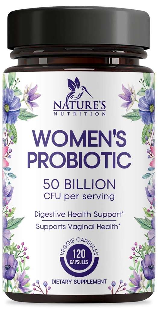 Probiotics for Women 60 Billion CFU - 16 Strains, Verdauungsmedizin, Vaginal pH & Immununterstützung, Prebiotics & Cranberry, Gut Health & Urinary Support, Regal Stable Women's Probiotic - 120 Capsules