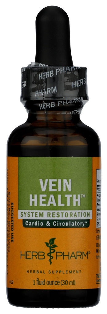 Kräuter Pharm Vein Gesundheit flüssige Kräuterformel für Herz-Kreislauf- und Kreislaufsystemunterstützung, 1 Fl Oz