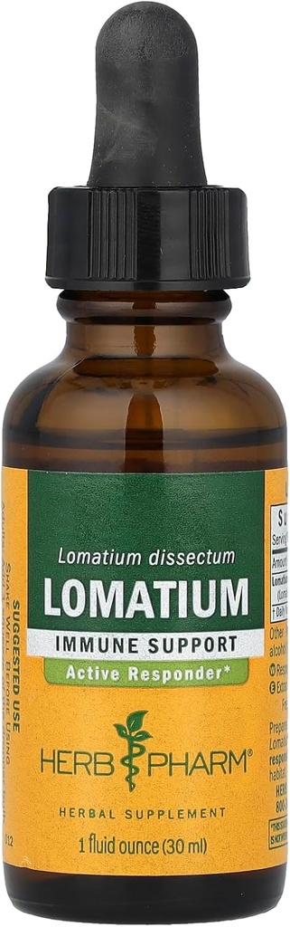 Herb Pharm Lomatium Flüssiger Extrakt für Immunsystemunterstützung - 1 Unze