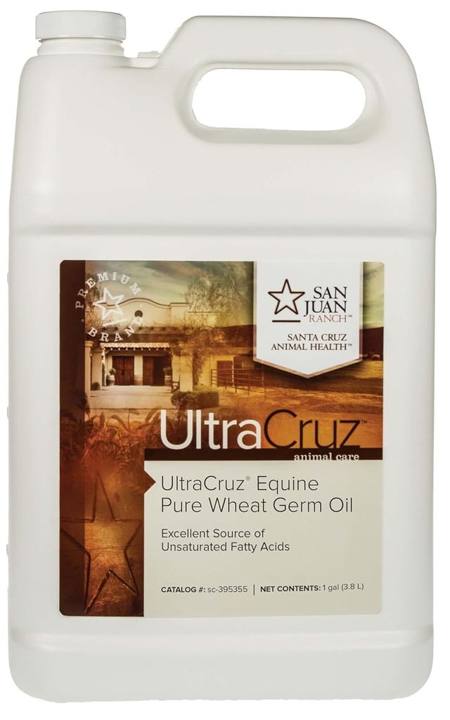 UltraCruz-sc-395355 Reine Weizen Germ Ölergänzung für Pferde und Vieh, 1 Gallon