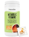 NaturalSlim Metabolic Vitamine, Multivitamin für Damen und Herren, unterstützt Energie, Stoffwechsel & Nährstoffaufnahme mit Verdauungsenzymen, Frauen Multivitamin mit B-Komplex & Niacin 1 Packung
