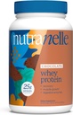 Nutranelle - Chocolate Whey Protein Powder – 25 g Whey Isolate & Konzentrat pro Servieren mit Verdauungsenzymen für Muskelwachstum & - Zero Added Sugar Protein Shake Powder