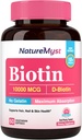 Biotin 10000 mcg, High Potency, Biologically Active, Cold-Pressed Coconut Oil for Maximum Absorption, No Gelatin, Hair, Nails, Skin, 60 Vegetarian Softgels