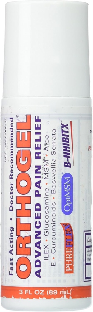 Orthogel Advanced Cold Therapy Pain Relief Gel Roll On, 3 oz (Pack mit 3)