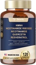 Totaria (1 Packung) NMNH (Dihydronicotinamid Mononukleotid) Beilage w/Niacinamid (Vitamin B3), Trans-Resveratrol, für Anti-Aging, Energie, Fokus