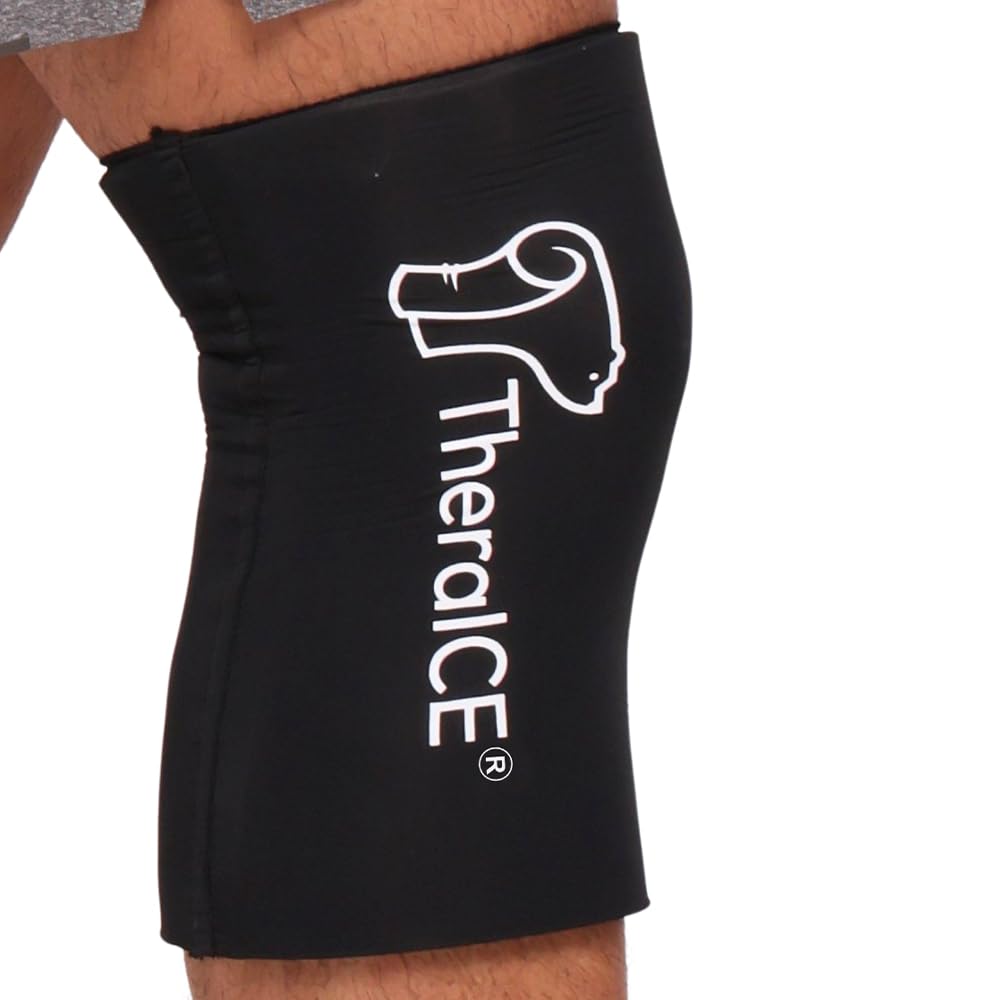 TheraICE Knee Ice Pack Wrap Kompressionshülle für Verletzungen, Wiederverwendbare Gel Cold Packs Brace Auch für Elbow, Knöchel & Kalb - Flexible Kalte Wrap Erholung für Meniskus, ACL, MCL Schmerzlinderung