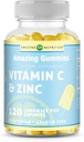 Erstaunliche Formeln Vitamin C mit Zink-Ergänzung | Zitronen Eis Geschmack | 120 Gummi