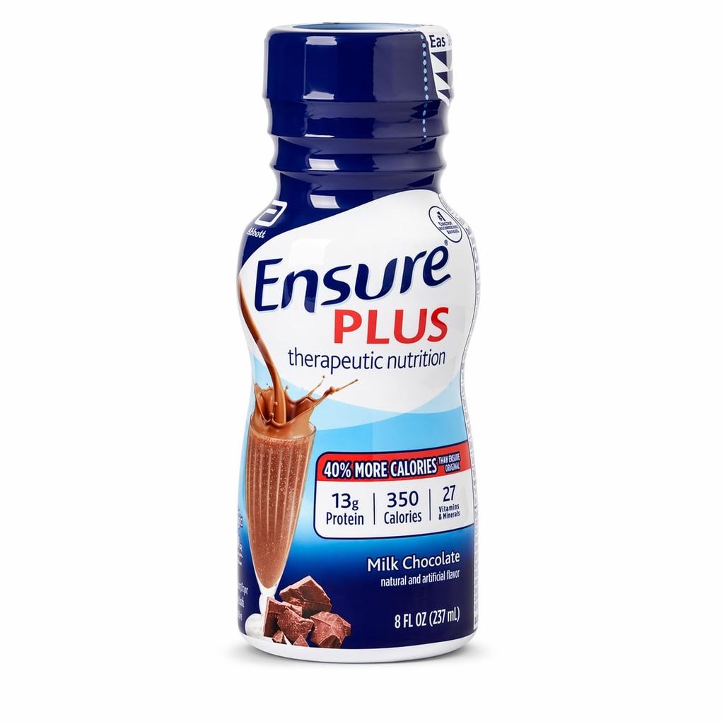 Ensure Plus Creamy Milk Chocolate Shake - 24 x 8 Unze Flaschen