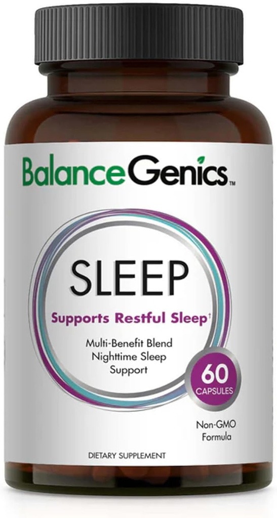 Schlafformel (GABA) - Gesunde Ergänzung unterstützt Entspannung & Restful Sleep - Schlafhilfe mit Non-Habit-Ergänzung - Bedtime Support Kapseln für Männer & Frauen - 60 Kapseln