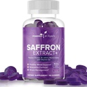 Safran-Extrakt-Gummien mit Passionflower & Vitamin D2 - Safran-Ergänzungen für Moodunterstützung, Verdauung, & Energie 60 Servierungen