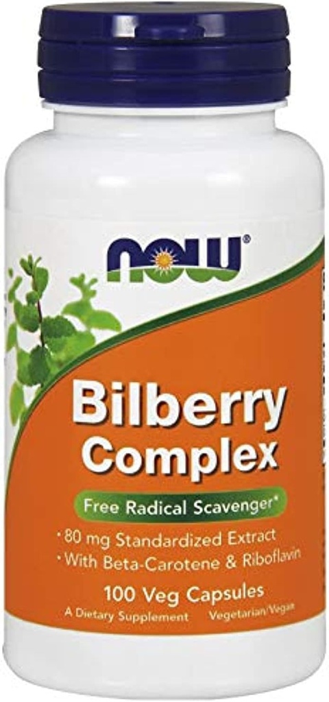 Jetzt Lebensmittel Bilberry Comp 80Mg, 100 Count