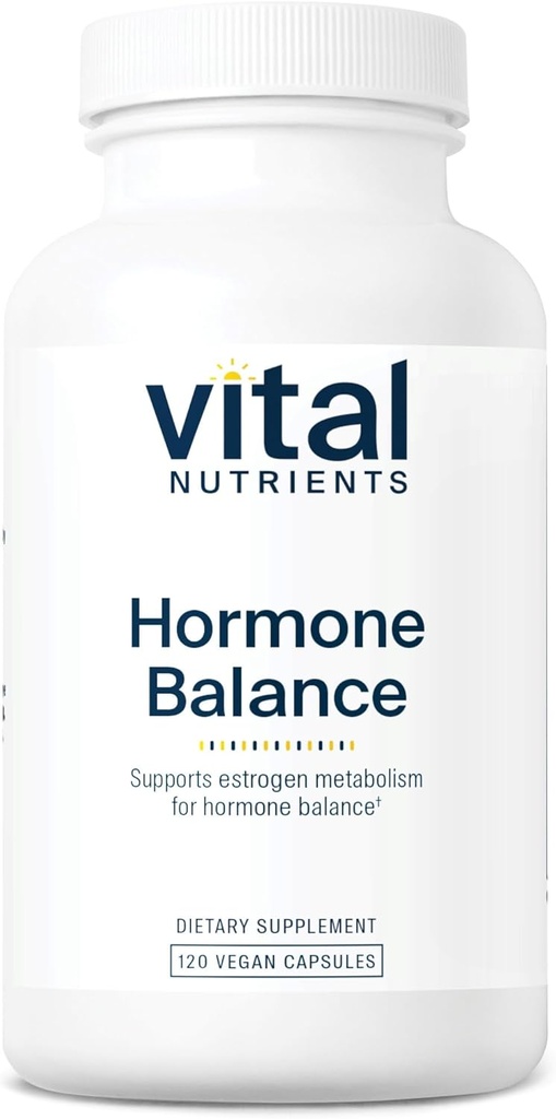 Vital Nährstoffe Hormon Balance | Vegan DIM-Ergänzung mit Flax Lignans zu fördern gesunden Hormon-Unterstützung* | Diindolylmethan für Frauen und Männer | Milch und Soja Kostenlose | Non-GMO | 120 Kapseln