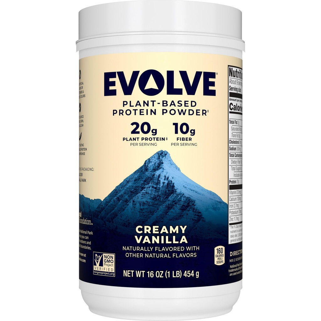 Evolve Protein Powder, Ideal Vanille, 20g Protein, 1 Pfund