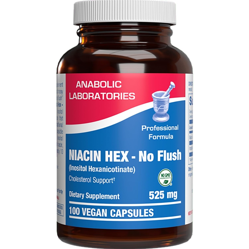 Hohe Absorption Vitamin B3 Niacin Flush Free - Clinical Formula Flush Free Niacin Supplement von Inositol Hexanicotinat für Herz Haut & Nerve Unterstützung - Vegan Non-GMO Made in the USA - 100 Servietten