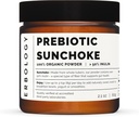 Erbologie Organic Sunchoke Powder 2.1 oz - 30 Servierungen - 50% Prebiotic Inulin Fiber - Unterstützt Gut Gesundheit und fördert Diverse Microbiome - Feed Good Bacteria - Vegan - Glutenfrei - GMO-frei