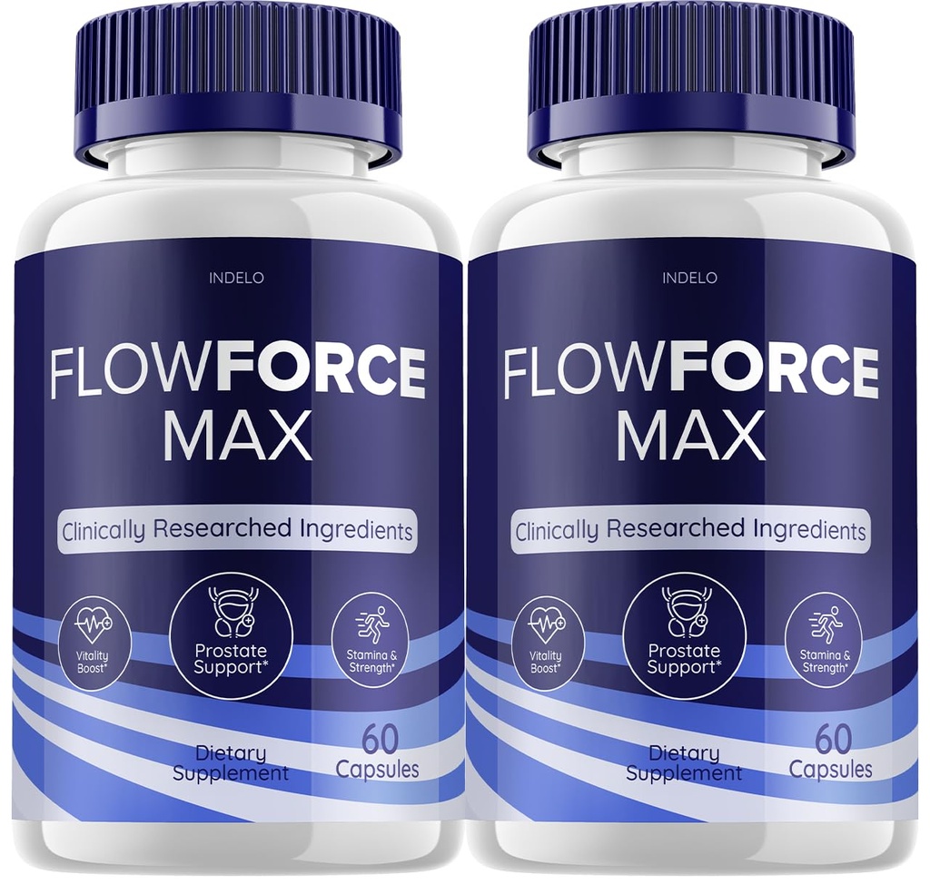 (2 Pack) FlowForce Max Supplement Advanced Energy, Supplement for Men, Flow Force Max, Supplements Flowforce Max for Men Health Supplement, FlowForce Max Reviews (120 Capsules)
