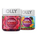 OLLY Die perfekten Multi- und Kid's Multi +Probiotic Family Pack Gummis, 2 Zähler, Kaubare Ergänzung
