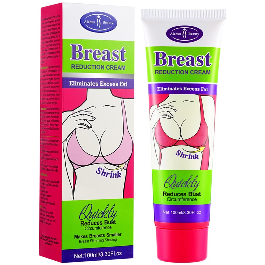 AICHUN BEAUTY Brustreduktionscreme Shrink Büste schnell schrumpfende Brüste Fettverbrennung 100ml 3.30 Fl. Oz