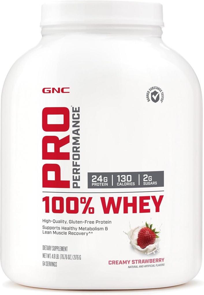 GNC Pro Performance 100% Whey - Creamy Erdbeere (64 Servierungen)