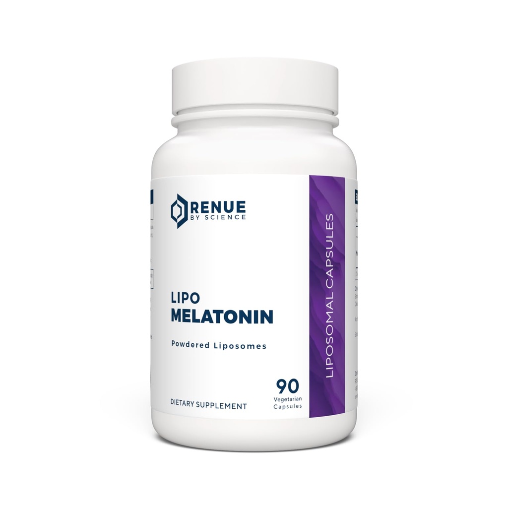 Renue von Science Melatonin | Liposomal Melatonina Ergänzung | 90 High Strength Melatonin Kapseln - 1mg Melatonin pro Servieren | Schlafhilfe Melatonin | Non-GMO | Made in the USA & Third-Party Tested
