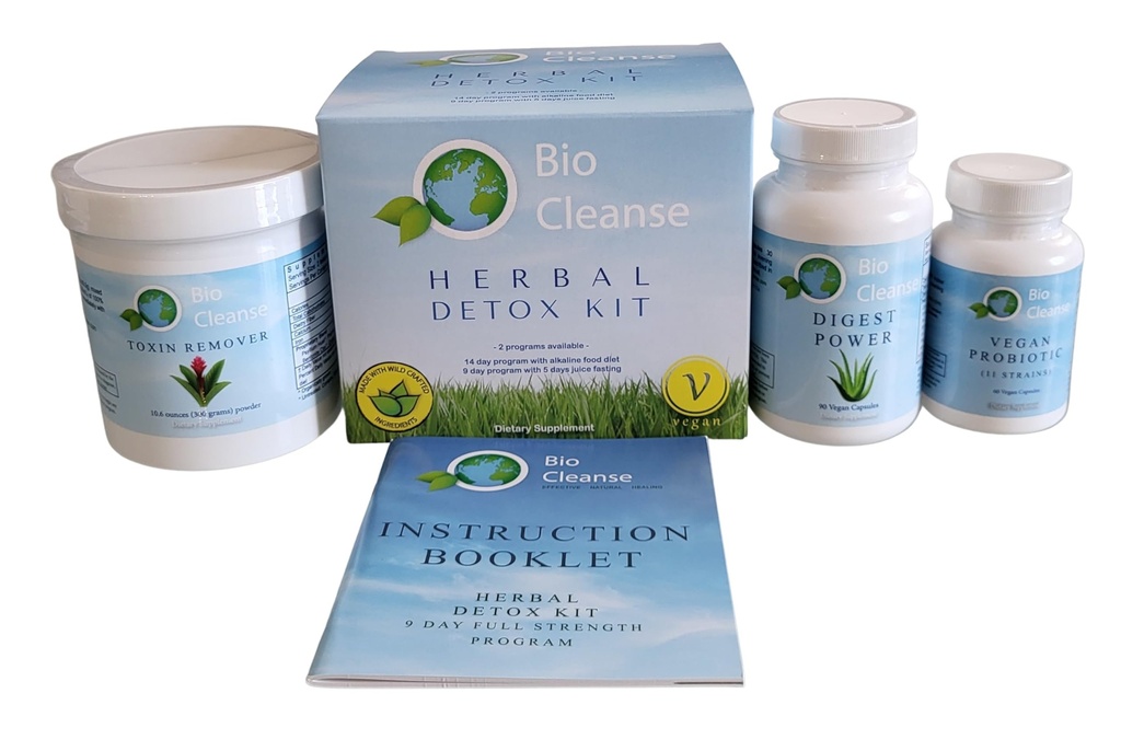 Bio Cleanse Detox Kit, beinhaltet Probiotische Formel, Digest Power und Bentonite Psyllium, Colon Care, gesunde Elimination und Gut Health