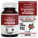 CranEaze®: Cranberry Juice Extract Plus D-Mannose – 36 mg PAC, 100% löslicher PAC - Unterstützt Urinary Tract Health – Die effektivsten Cranberry Pillen für Damen, UTI Cranberry Supplement - 60 Kapseln