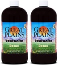 Yerba Prima Great Plains Bentonite - 32 oz (Pack von 2) - Interne flüssige Tonergänzung für eine natürliche Sauberkeit
