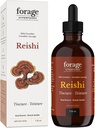 Futter Hyperfoods- Original Canadian Wild Reishi Mushroom Superfood Liquid Supplement Extract Tincture, Vegan, Non-GMO, verbessert Immunsystem und Stress Response, Natural Calm, 118ML