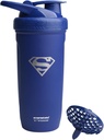 Smartshake DC COMICS Reforce Edelstahl Protein Shaker Bottle 900 ml | 30 oz - Lecksichere Schraub Lid - BPA Free – Unisex - Nicht isoliert - Superman Logo