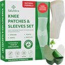 Warming Kräuter Knie Patches mit 2 Kompressionsärmeln - Selbst-Heating Relief Patches für Männer & Frauen, natürliche Inhaltsstoffe für beruhigende Unterstützung (12 Patch + 2 Kompressionsärmel)