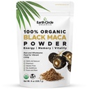 Earth Circle Organics Maca Powder, Black, 8 Ounce