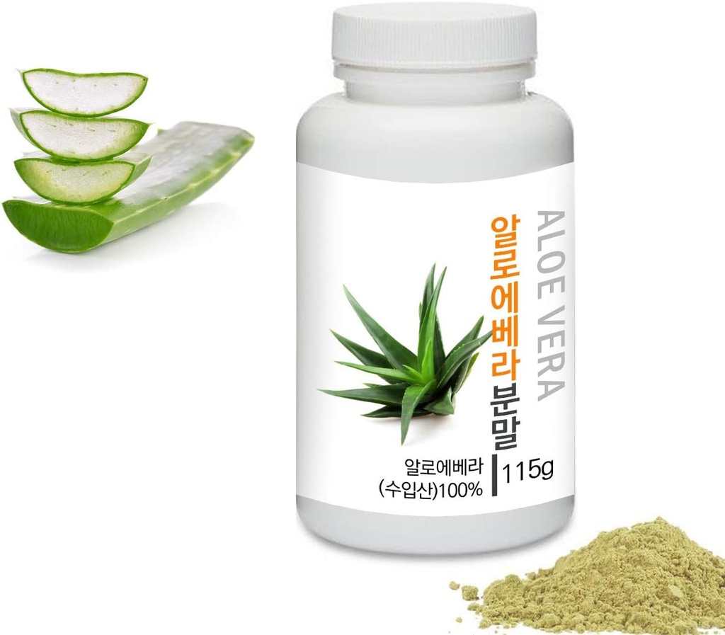 [Medizinische Kräuterpulver] Fürst Natürliche Aloe Vera Extrakt Pulver 린 einschließlich 라 verdientdecken 분말, 4.0oz / 115g (Aloe Vera/로 enthaltend라decken라)