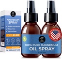 Magnesium Spray Öl - 100% reines topisches Magnesium Chloride für Leg Cramps aus altem Zechstein Seabed | Perfekt für Sport, Relaxing & Sleep | für Erwachsene & Kinder (2X 3,33 oz)