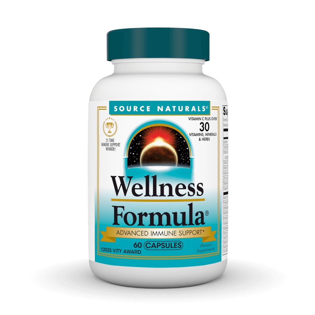 Quelle Naturals Wellness Formel Bio-Aligned Vitamine & Kräuter Verteidigung für Immunsystem Unterstützung - Nahrungsergänzung & Immunität Booster - 60 Kapseln
