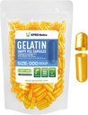 XPRS Nutra Größe 000 Leere Kapseln - 100 Zählen große leere Gelatine Kapseln - DIY Ergänzung Pillen Füllung - Füllbare Farbe Gel Kapseln Pillen für Do-It-Yourself Ergänzungen (Gold)