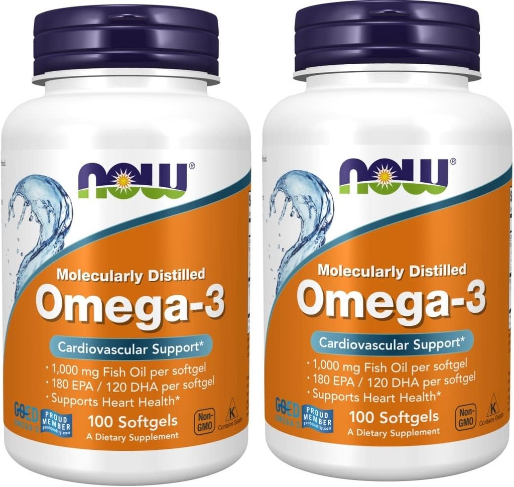 Jetzt Omega-3 2000mg, 100 Count (Pack von 2)