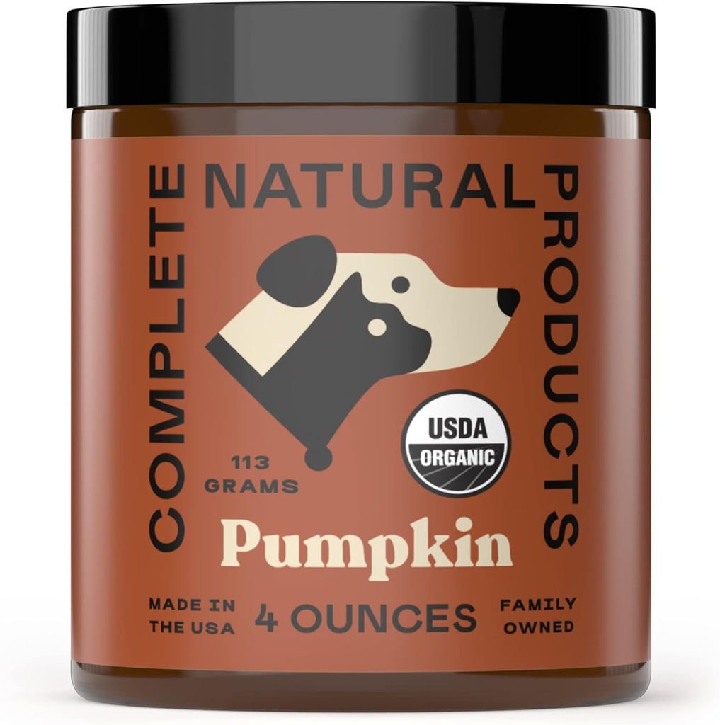 Komplette natürliche Produkte Bio Kürbis Pulver für Haustiere - 4oz - reines Bio Kürbis Pulver