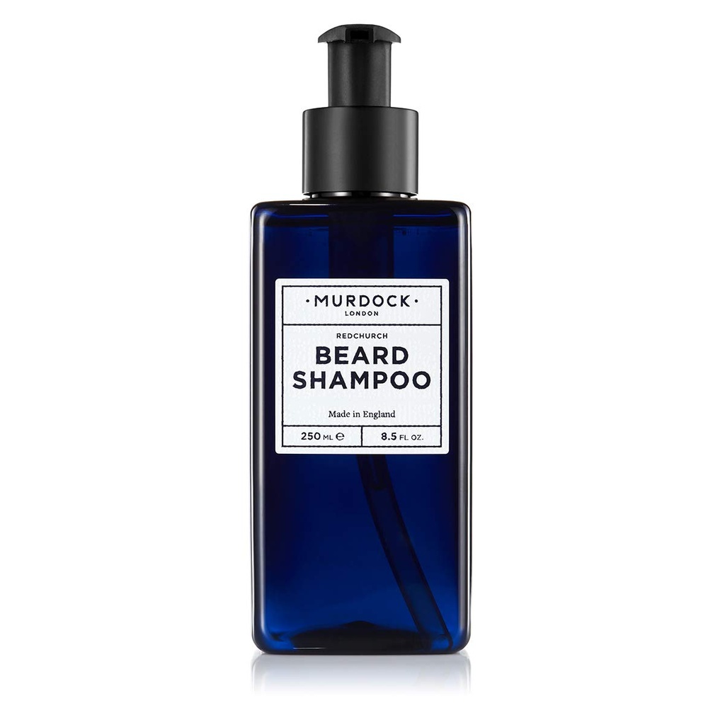 Murdock London Beard Shampoo für Männer – Sulphate-Free, pH-Balanced Natural Beard Wash for Softening, Beard-Druff Prevention & Skin Comfort – Barber-Approved, Natural Oils for Hydration (8.5 fl. oz.)