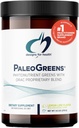 Designs für Gesundheit PaleoGreens - Über 90% Bio Green Shake Pulver mit Gemüse, Beeren, Enzyme + Antioxidantien - Non-GMO, Drink Mix, Lemon-Lime Flavor (30 Servierungen / 270g)