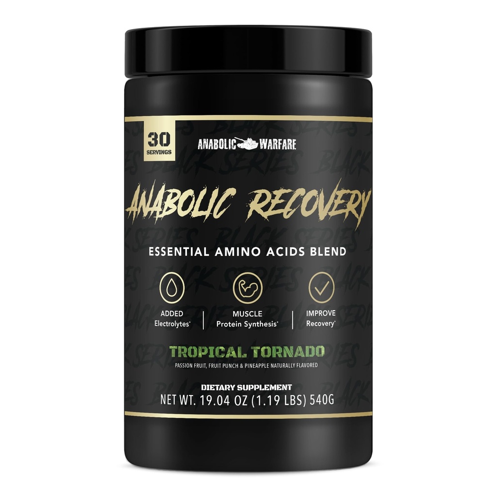 Anabolische Erholung, essentielle Aminosäuren, Post Workout Erholung, Premium Hydration, Muskelaufbau* (Tropical Tornado, 30 Portionen)