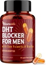DHT Blocker für Männer | Haarwachstumsergänzung mit Saw Palmetto & Biotin - Haarwachstum Vitamine - Haarwachstumskurd - natürliche Haarausfall Ergänzungen Liquid-Filled - proprietäre Kräutermischungen (90 Kapseln)