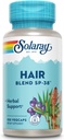 SOLARAY Haarmischung SP-38 | Kräutermischung w/Cell Salz Nährstoffe helfen gesundes Haar zu unterstützen | 50 Servierungen | 100 VegCaps