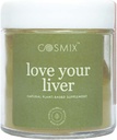 cosmix Love Your Liver, Detoxification of Liver & Kidney, Purify Blood, Reduce Inflamation, Bhumi Amalaki, Milk Thistle, Turmeric, 60G - macht bis zu 40 Portionen, Pflanzenbasierte Superfood-Mischung