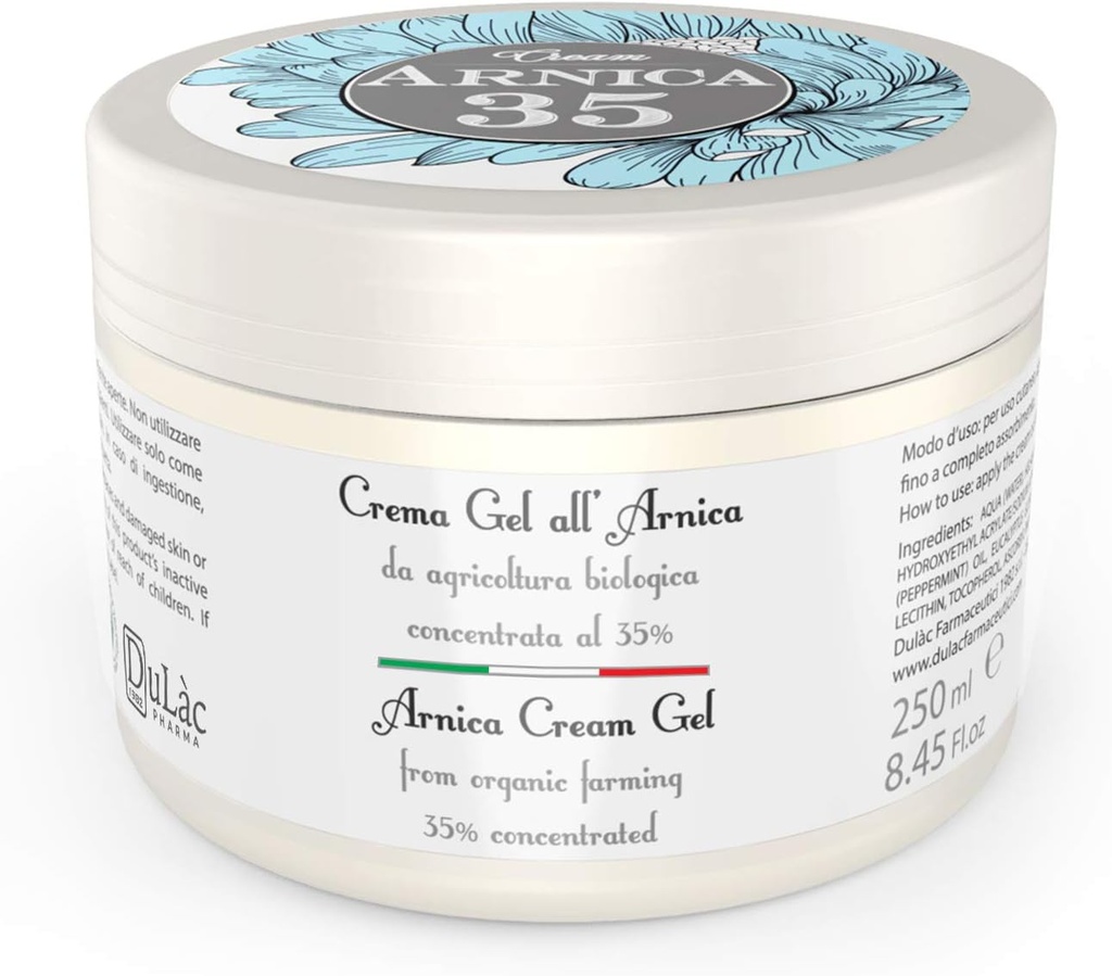 Dulàc - Arnica Cream 8.45 Fl Oz Rich in Organic Arnica Montana Extrakte, Arnica Bruise Cream Extra Strength Auch ideal für Muskel- und Gelenkrelief, Schwellung und Edema