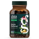 Gaia Herbs Quick Defense - Fast-Acting Immun Support Supplement* - Echinacea, Black Elderberry, Ginger & Andrographis - 80 Vegan Liquid Phyto-Capsules (8-Day Supply)