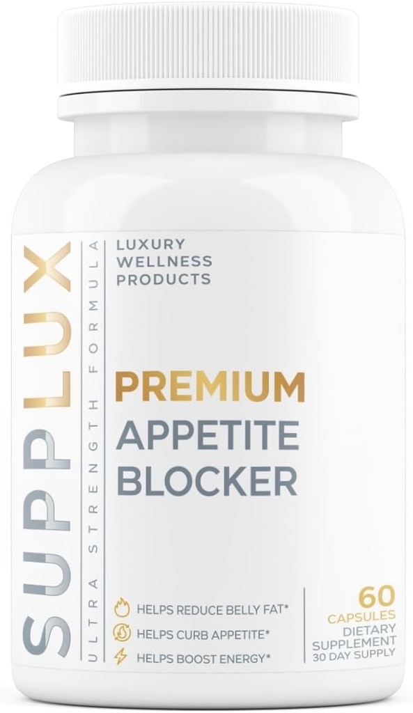 SuppLux | PREMIUM Appetit Suppressant Gewichtsverlust Pillen für Frauen | Belly Fat Burner, Carb Blocker, Energie Booster, Metabolsim Aktivierung | Natürliche und sichere 3. Partei getestet - 60 Kapseln