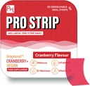 PROSTRIP® Cranberry+ UrophenolTM Bereitstellung von 36 mg Proanthocyanidine (PACs) - Hinzugefügt mit D-Mannose, Organic Hibiscus, Vitamin D3, B6 & C – 30 Oral Vegan Strips – kein Wasser benötigt – von Prowise Healthcare