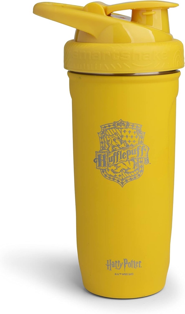 Smartshake Reforce Edelstahl Harry Potter Hufflepuffs Shaker Bottle (900 ML /30oz) | Leichte Gewichtsresistenz Sport Shaker Bottle mit einer weichen Lid | Leakproof, BPA Free & DEHP Free