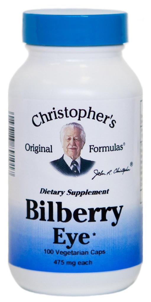 Dr. Christopher's Formula Bilberry Eye, 100 Count